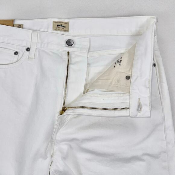 J Crew Men's Classic Fit Straight Leg Jean 31 x 30 White - Picture 3 of 16